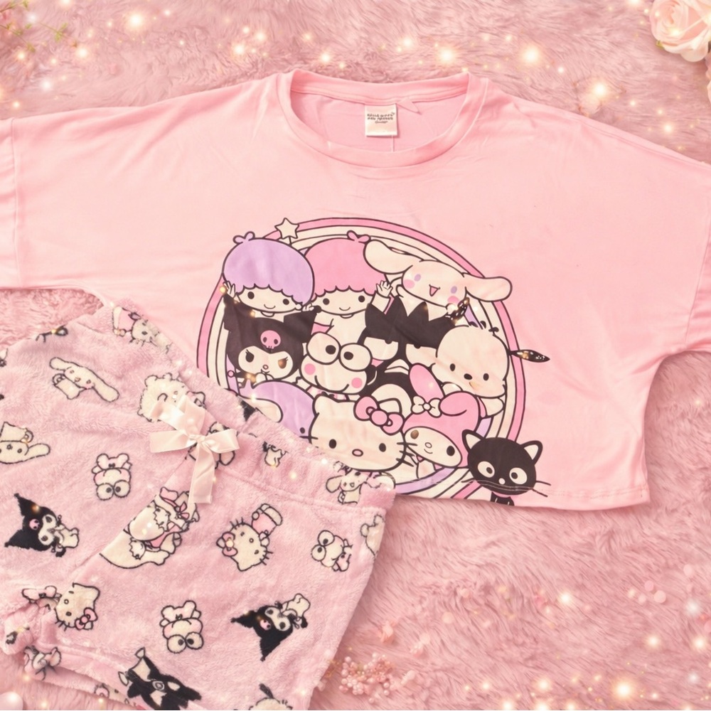 Hello kitty Pastel Pink Character Lounge Set